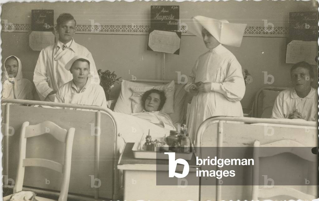 Women's hospital in Poznan, 1922. Name of patient: Stasik, Kasperska. 