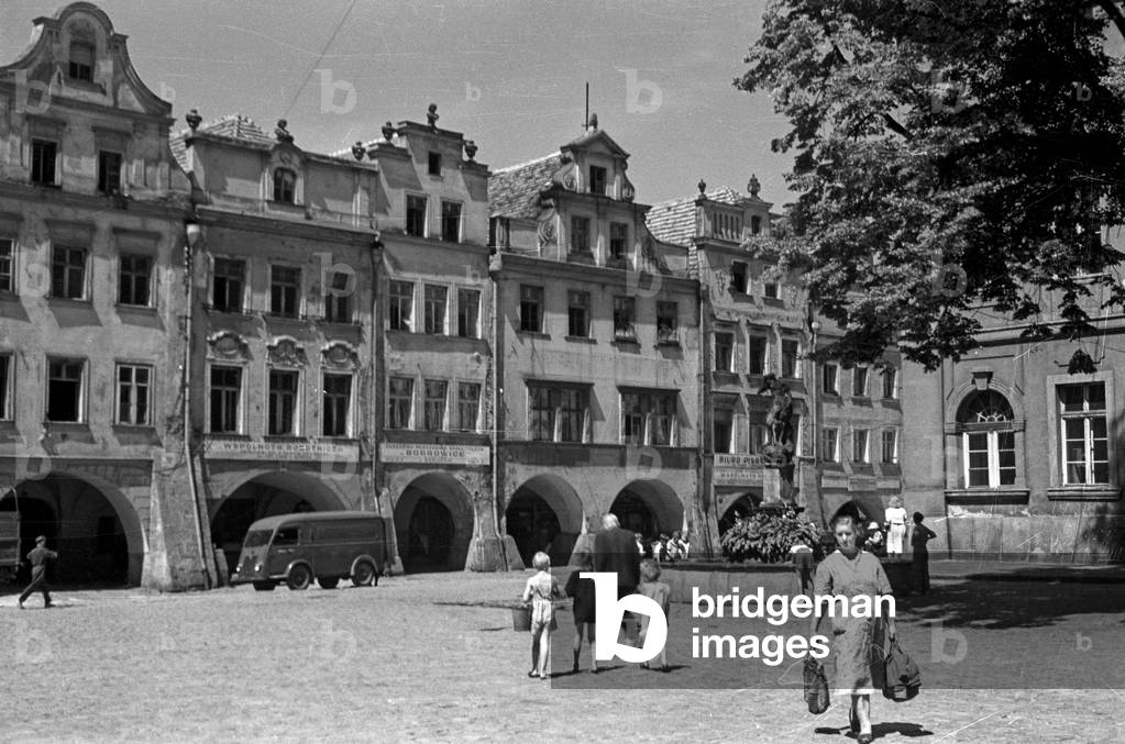 Jelenia Gora, 1950. Market. 
