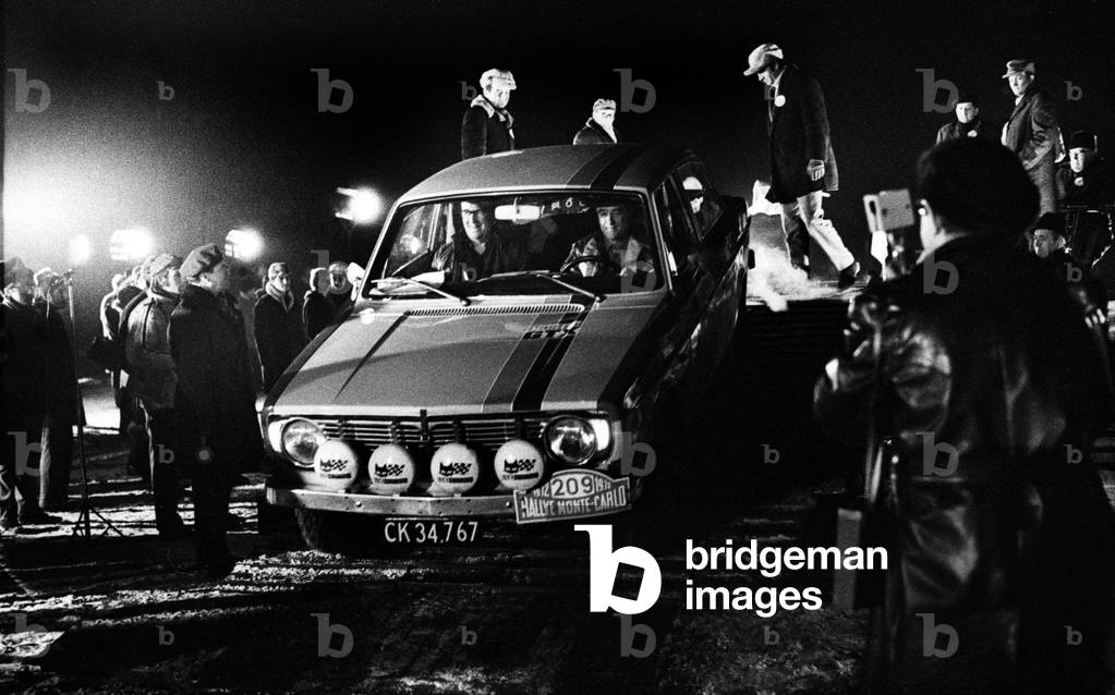 Warsaw, Poland, 12.1972. Start of the Monte Carlo Rally. 