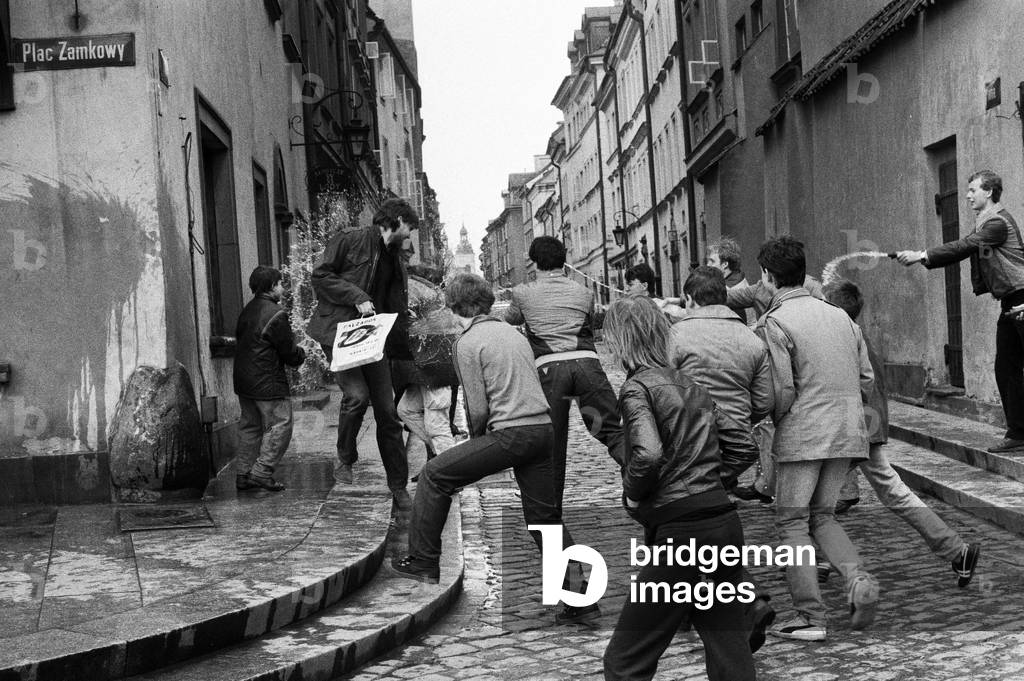 Lany Poniedzialek in the Old Town of Warsaw, 12th April 1982 (photo)
