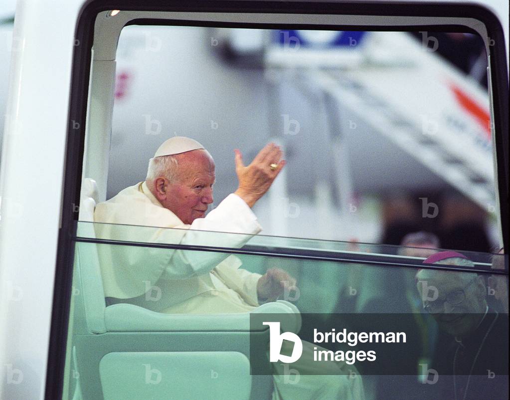 Cracow, June 1999. Pope John Paul II's last Pilgrimage to Poland, Balice airport. 