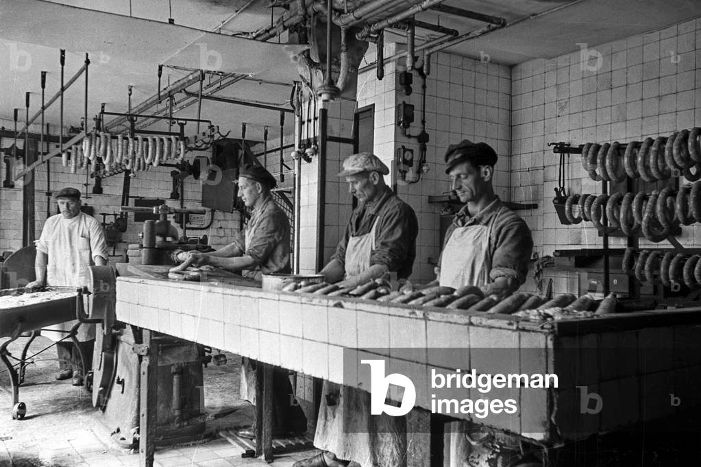 Wroclaw, 1948. Butchery. 