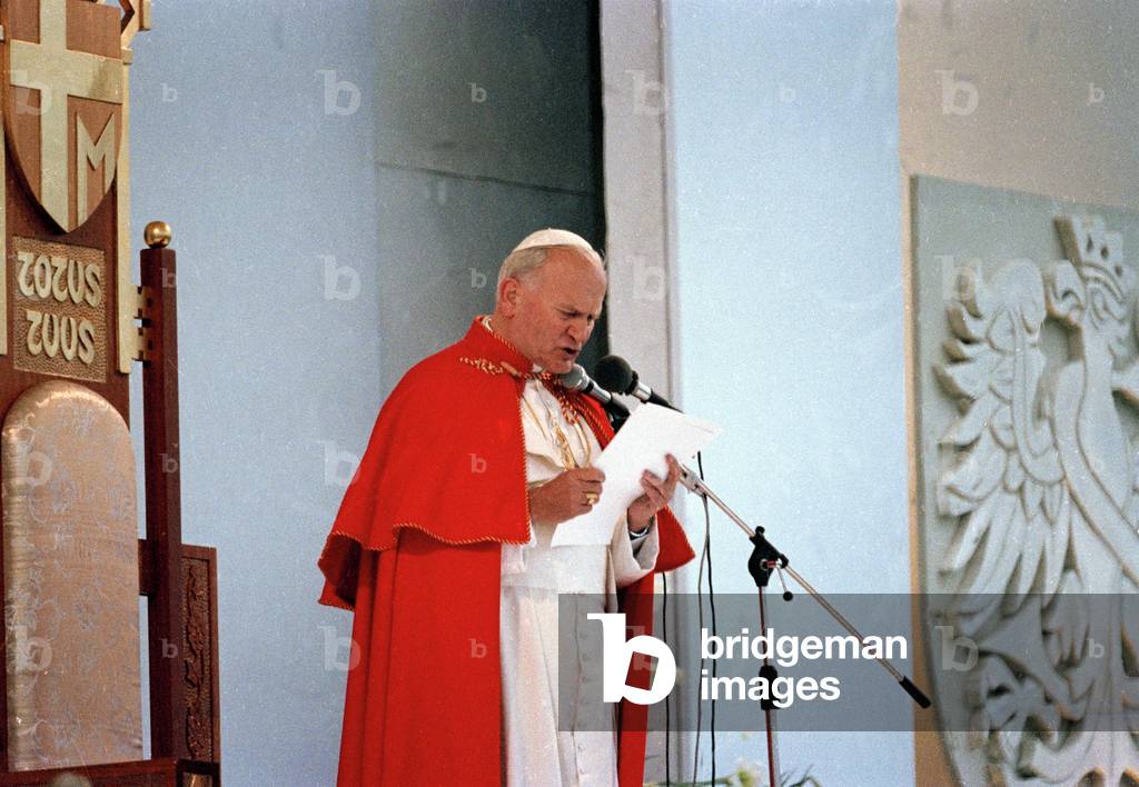 Czestochowa, 19.06.1983. Pope John Paul II, mass in Czestochowa. 