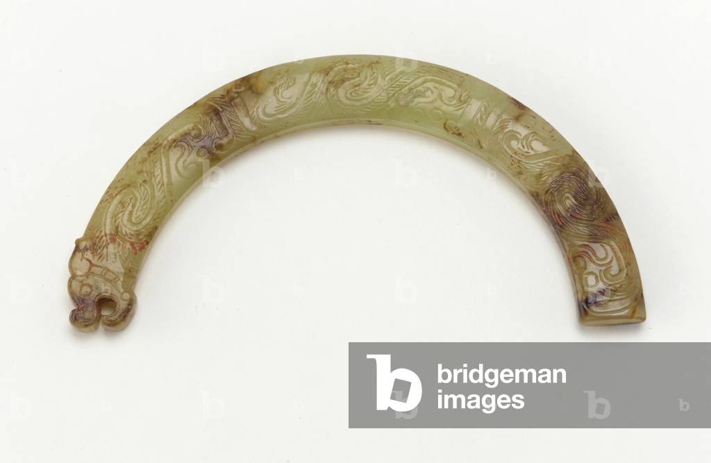 Dragon Pendant, 6th century BC (jade)
