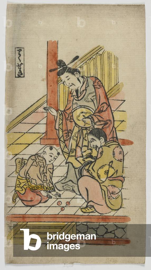 Le sei arti (Rikuseki) periodo Edo (stampa a colori in legno)