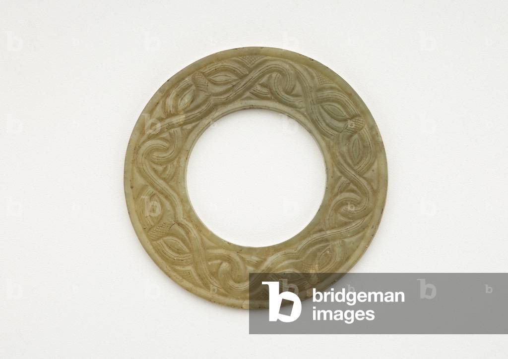 Pendant (yuan), 5th-3rd century BC (jade)