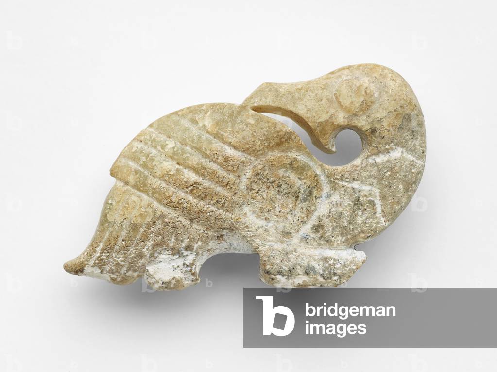 Cyclindrical bead, 206 BC-220 CE (jade)