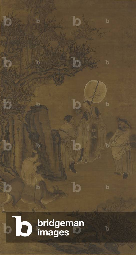 Prime Minister Yang Su and the studious youth, 17th-18th century (ink and colour on silk panel)