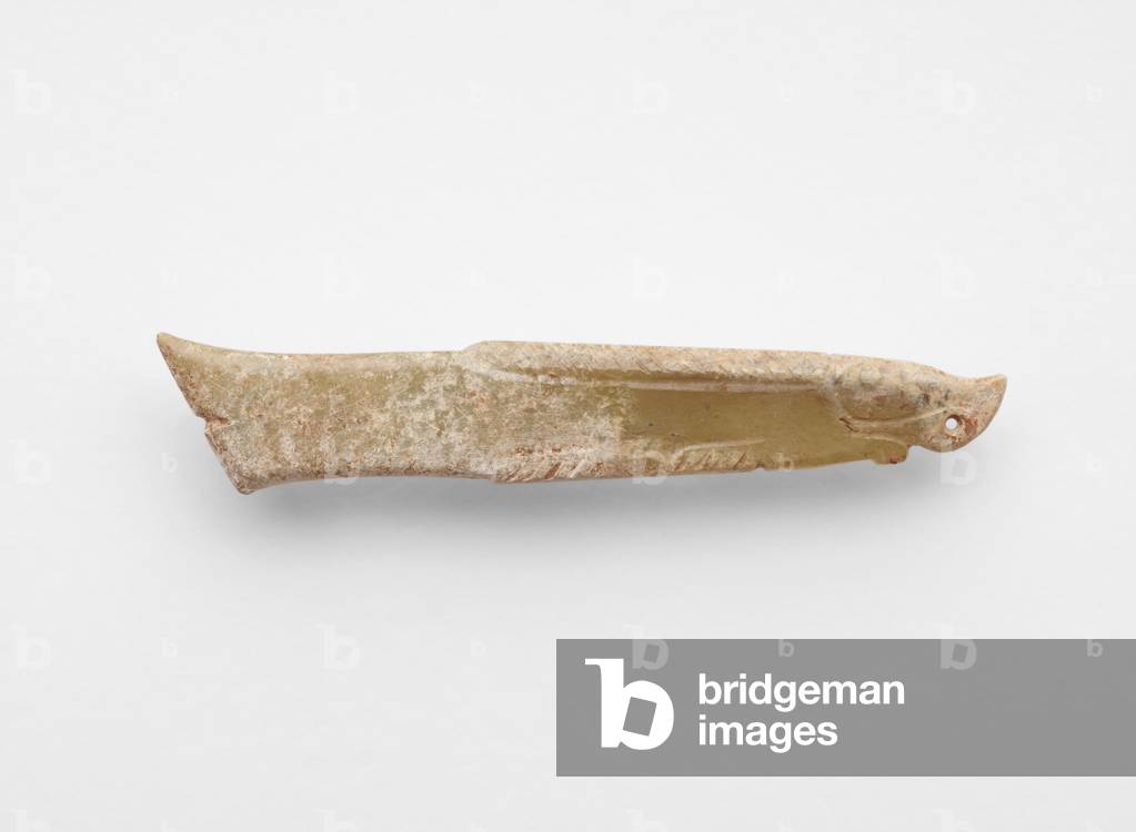 Pendant in the form of a fish, c.1300-c.1050 BC (jade, nephrite)