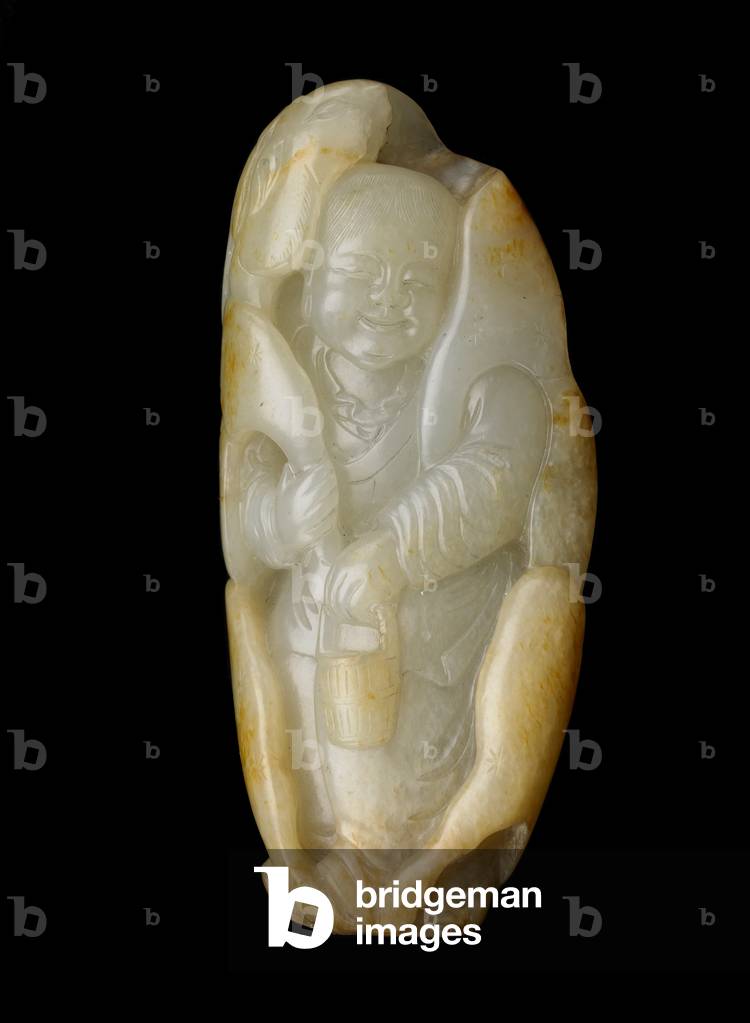 Figure of Tanzi, 14th-17th centuries (jade)