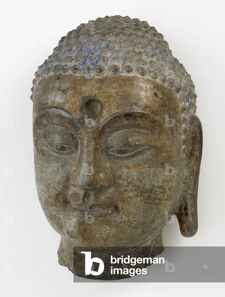Head of the Buddha, Period of Division, 550-577 (limestone)