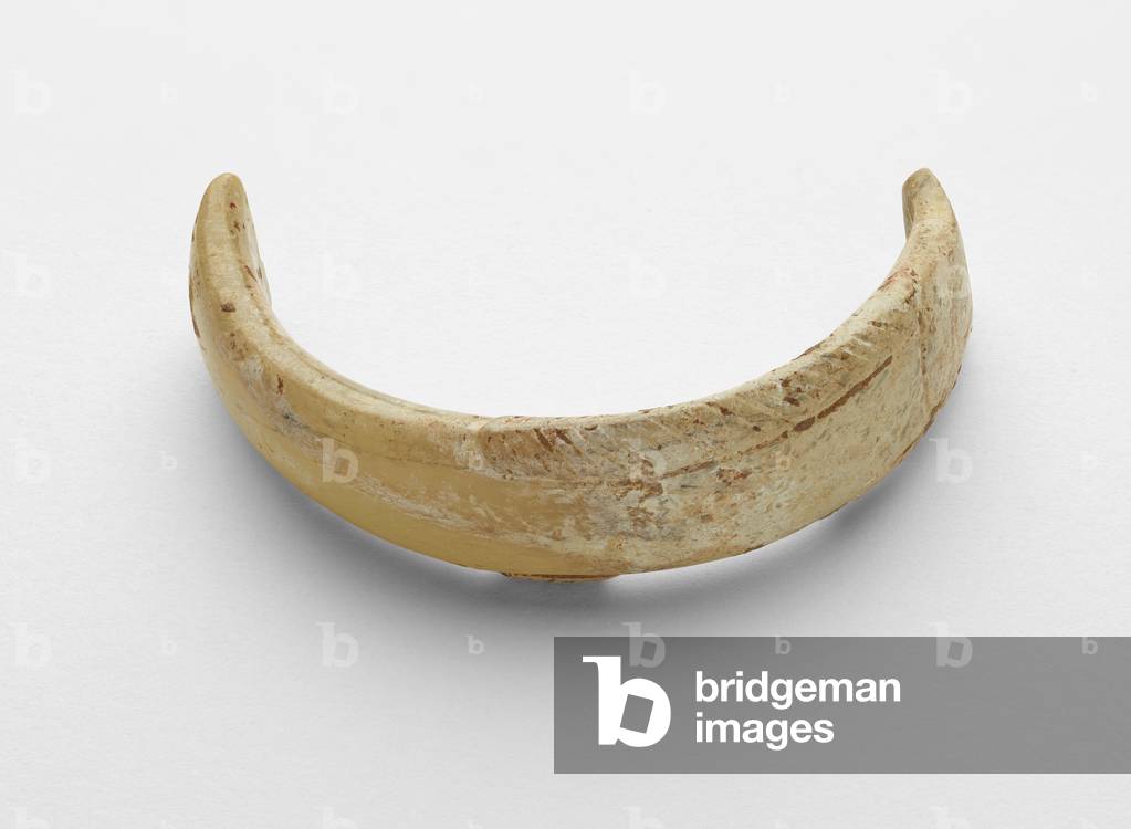 Pendant in the form of a fish, one of a pair, probably reworked from a bracelet, c.1300-c.1050 BC (jade, nephrite)