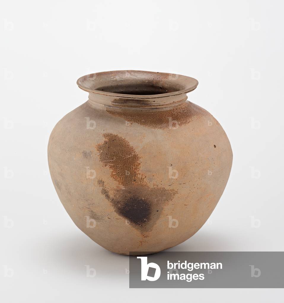 Jar, early 5th century (unglazed stoneware with traces of natural ash glaze)