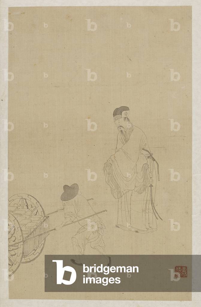 Figures (ink on silk)