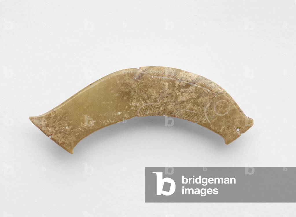 Pendant in the form of a fish, c.1300-c.1050 BC (jade, nephrite)