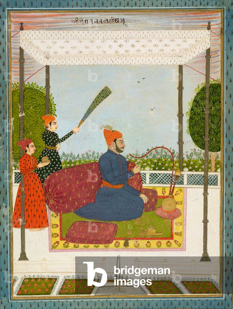 Diwan Nawal Singh, Prime Minister of Datia, c.1750 (opaque watercolor and gold on paper)