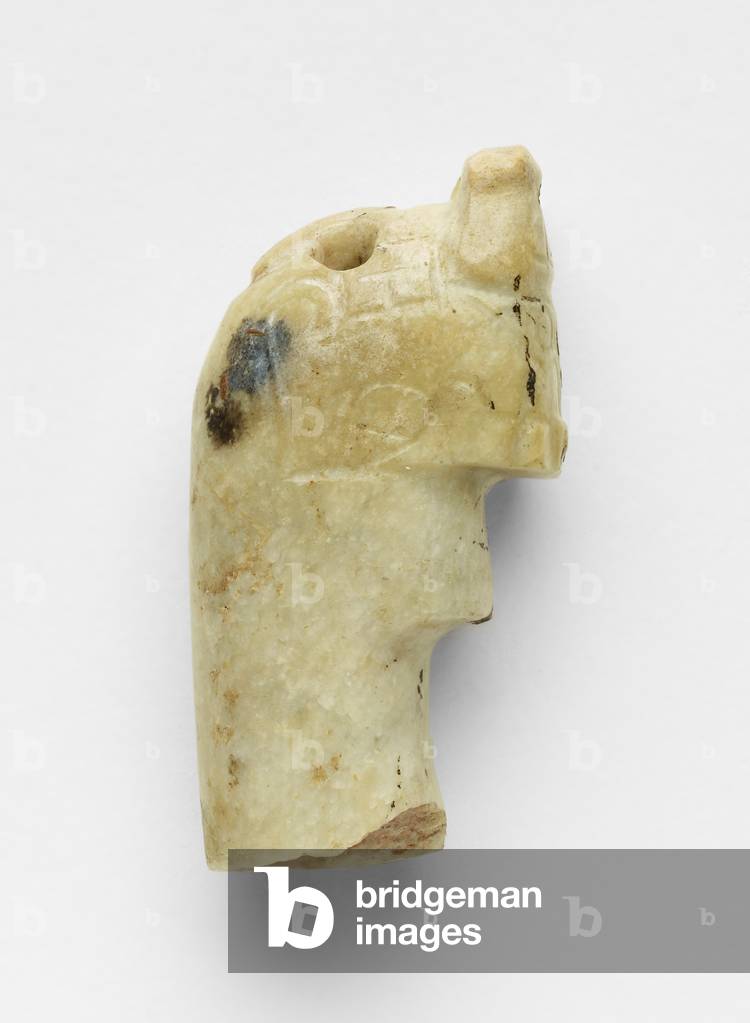 Pendant with mask, fragment, c.1300-c.1050 BC (jade, nephrite)