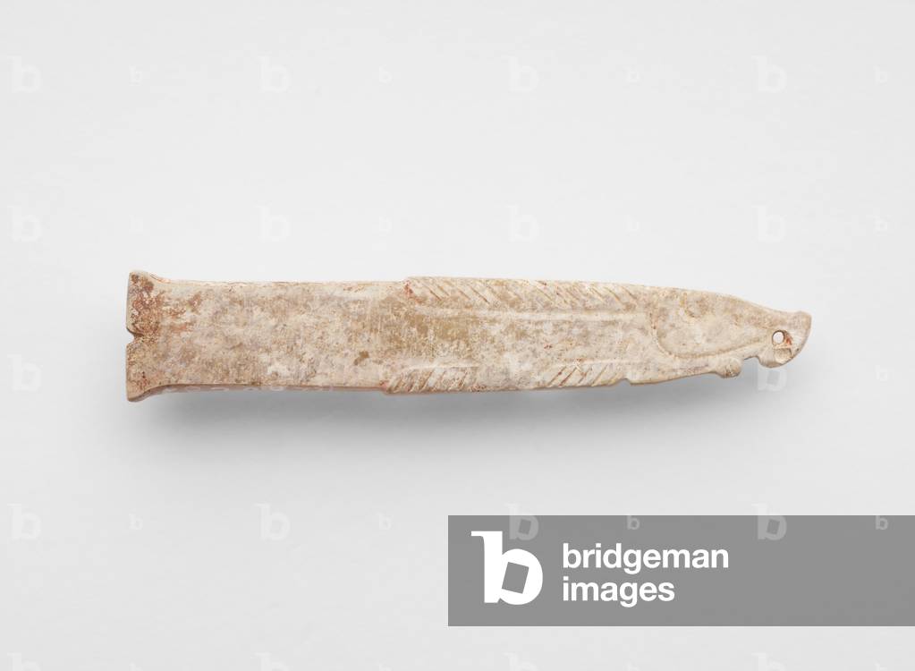 Pendant in the form of a fish, c.1300-c.1050 BC (jade, nephrite)