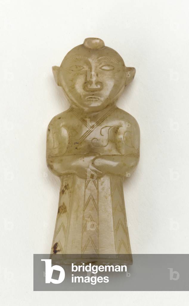 Standing Figure, 5th-4th century BC (jade)
