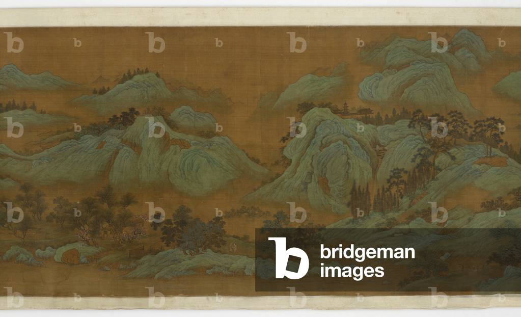 Springtime Mountains, 1644-1911 (ink & colour on silk)