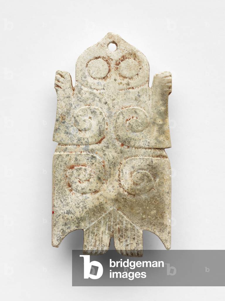 Pendant in the form of a bird, c.1200-1000 BC (jade, nephrite)