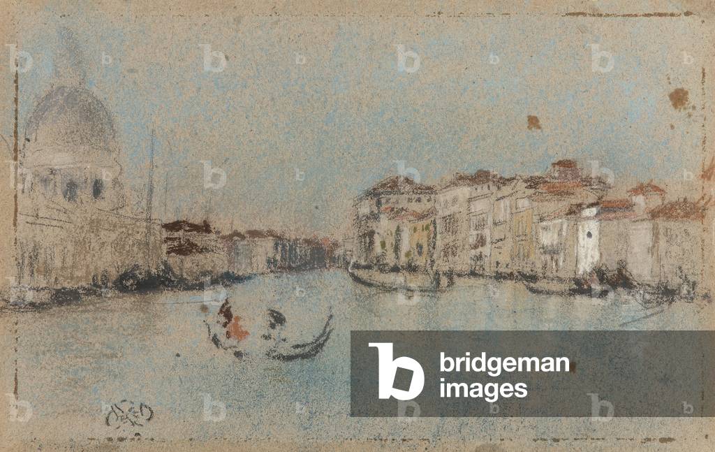 The Grand Canal, Venice, c.1879-80 (pastel on tan paper)