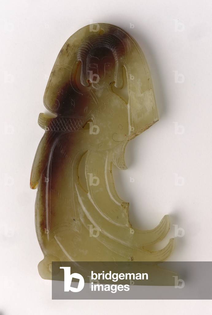 Human figure (ren xiang), 4th-3rd century BC (jade)
