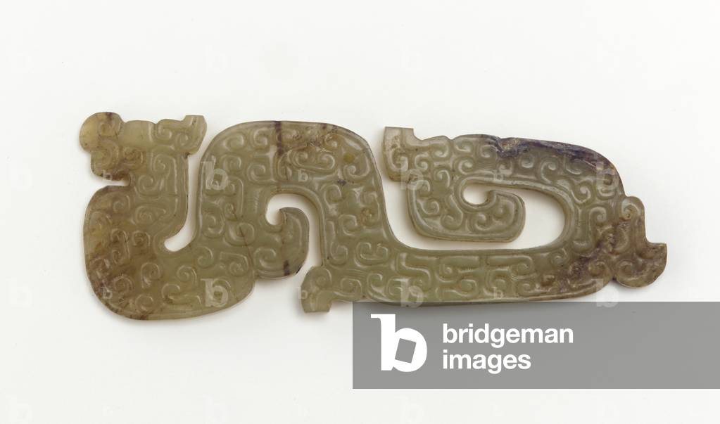 Pendant (pei) in the form of a dragon, 6th-5th century BC (jade)