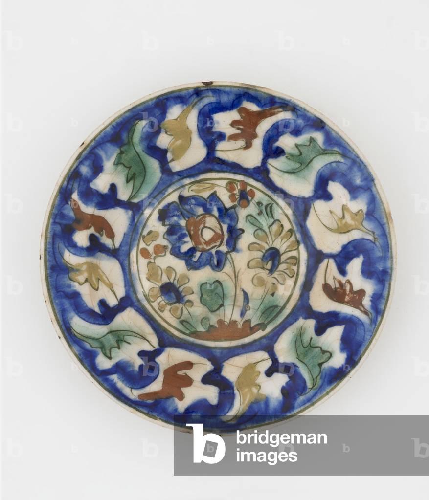 Plate, possibly Tabriz, Iran, Safavid period, late 16th-early 17th century (ceramic)