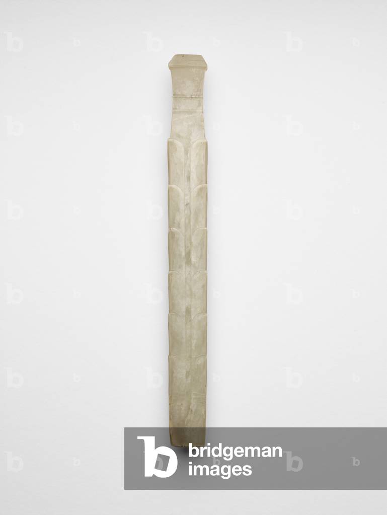 Ancestor tablet, c.1400-c.1300 BC (jade, nephrite)