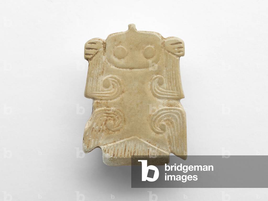 Pendant in the form of a bird, c.1300-1050 BC (jade, nephrite)