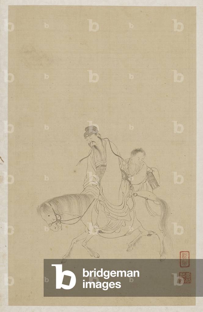 Figures (ink on silk)