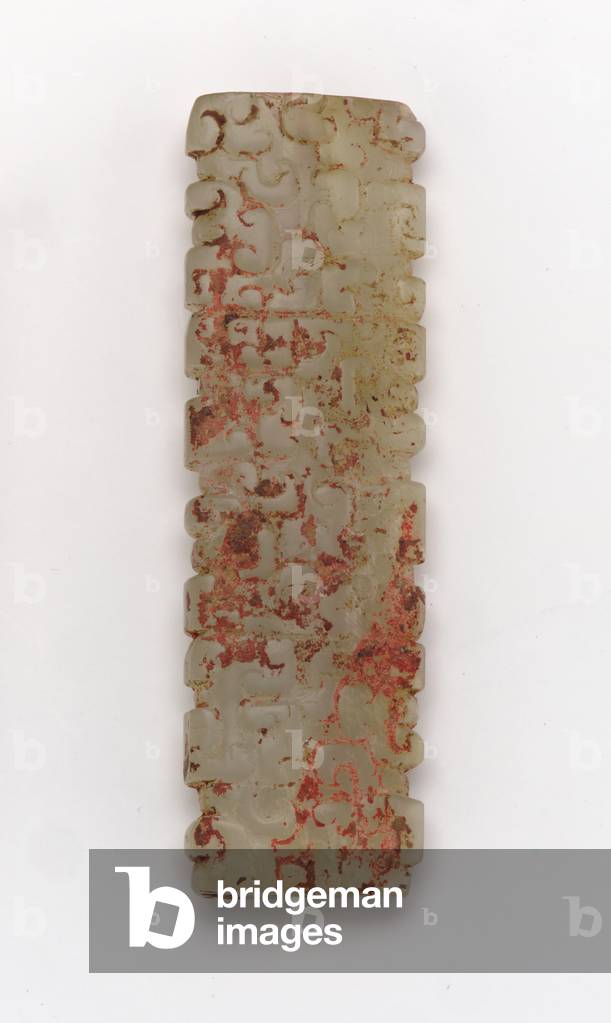 Rectangular pendant (pei), 6th-5th century BC (jade)