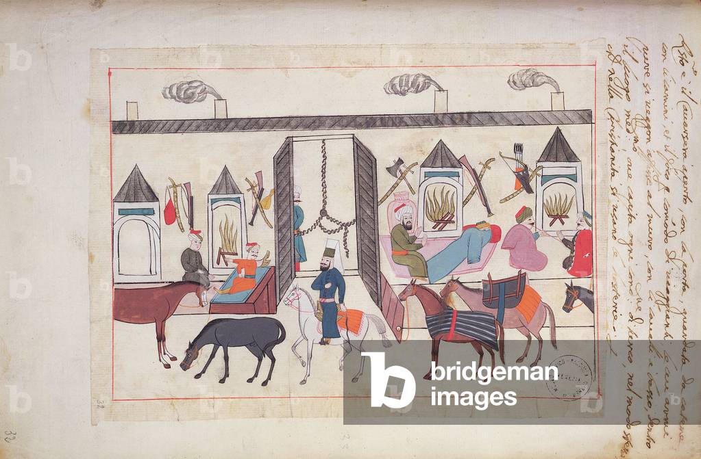 Fermata al Caravan Seraglio (gouache su carta)