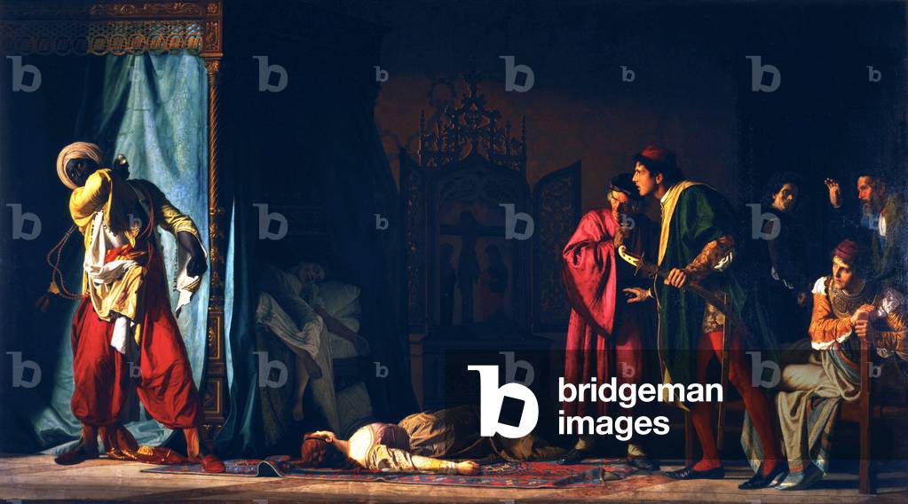 "Morte di Otello", C19th Secolo di Pompeo Molmenti