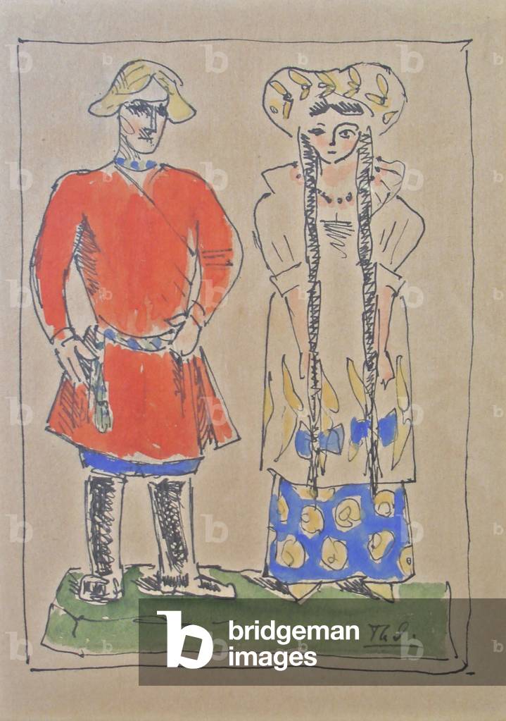 Illustration for 'Noces et autres histoires russes': first part, p