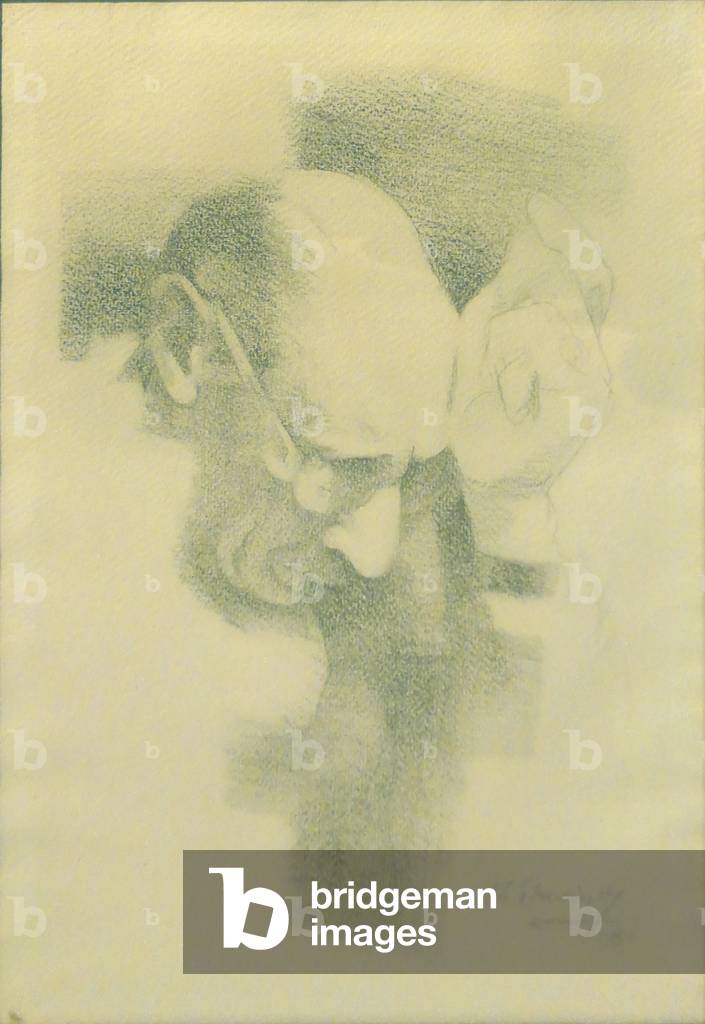 Portrait of the artist's father, Igor Stravinsky, 1961 (pencil)
