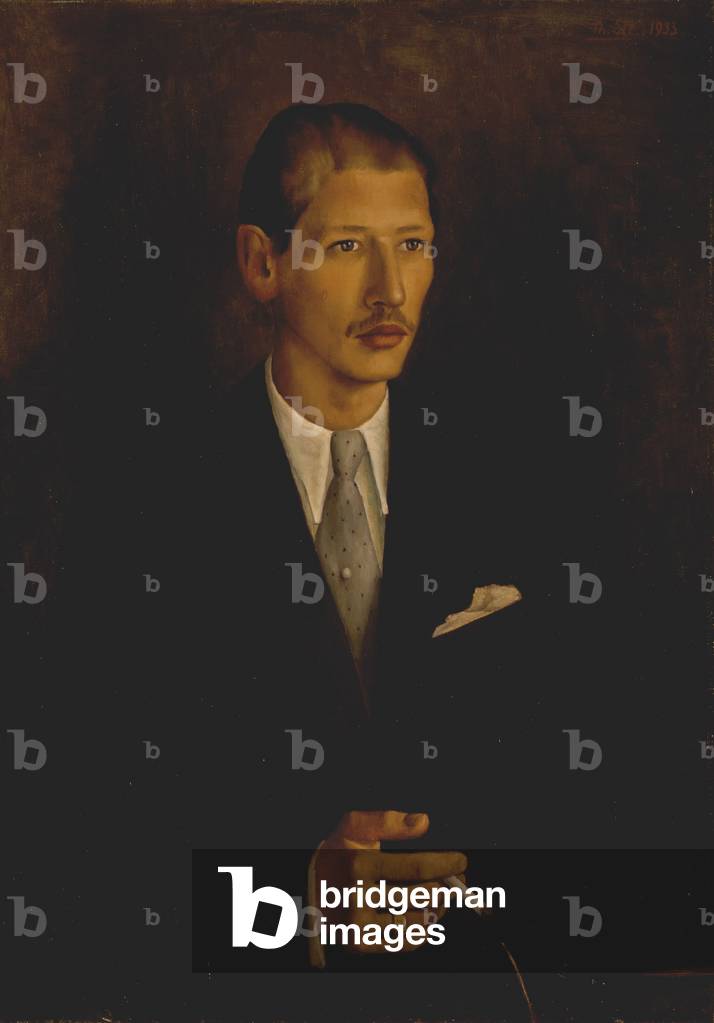 STRAVINSKY, Soulima - painting of second son of Igor Strawinsky, painted in 1933 by his brother Theodore Strawinsky Oil on canvas