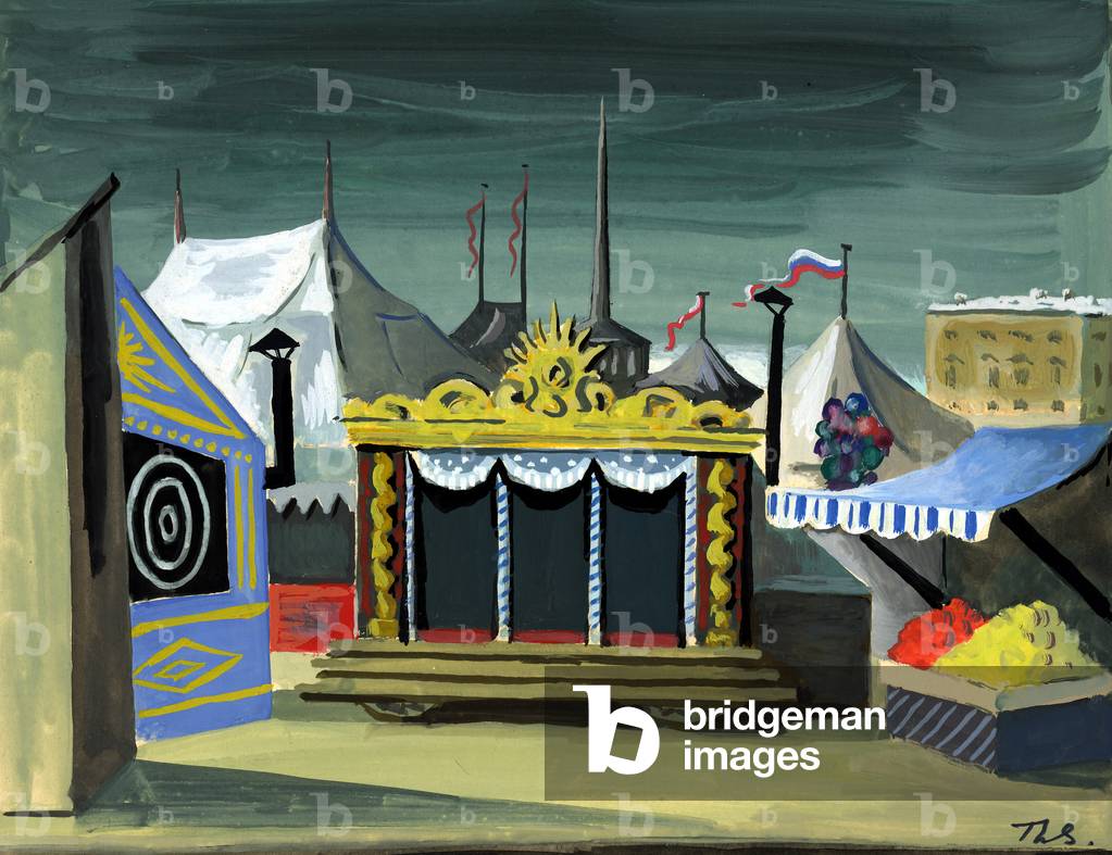 Igor Stravinsky's 'Petrouchka' (gouache on paper)