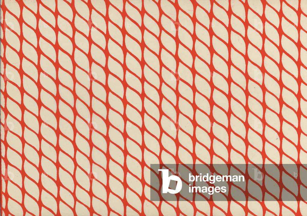 Handschablone gefärbtes Papier, Mitte des 20. Jahrhunderts (Papier)