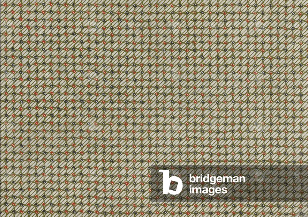 Hand stencil-dyed paper, mid 20th century (paper)