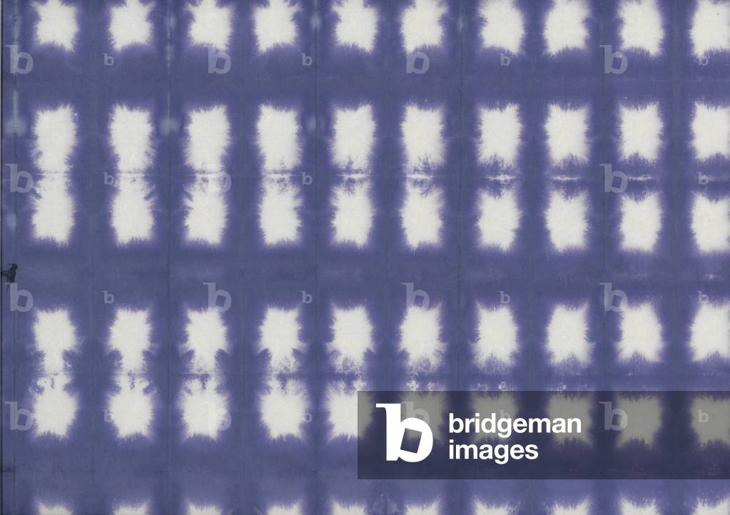 Hand fold-dyed paper, mid 20th century (paper)