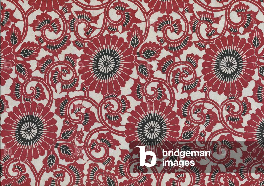 Carta tinto a mano stencil, metà sec. XX (carta)