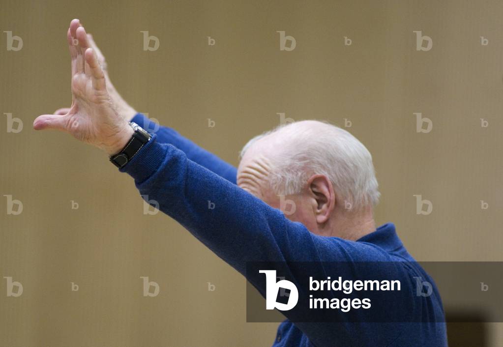 Bernard Haitink during a Master Class in Conducting