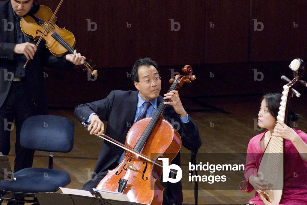 Yo-Yo Ma and his Silk Road Ensemble (Silk Road Project 1) playing work by Ahmet Adnan Saygun, Komitas Vartabed, Frangis Ali-Sade, Sapo Perapaskero, Kayhan Kalhorand classical Persian music