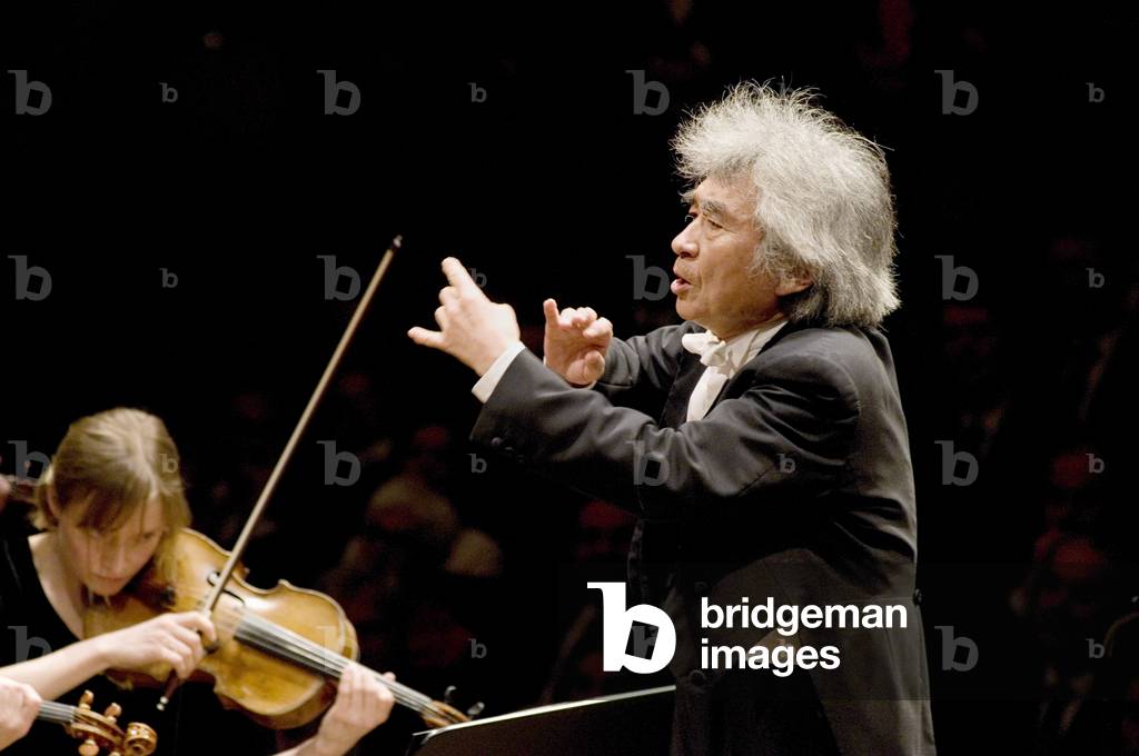 Seiji Ozawa conducting  Berlin Philharmonic Orchestra at Lucerne Festival 2007