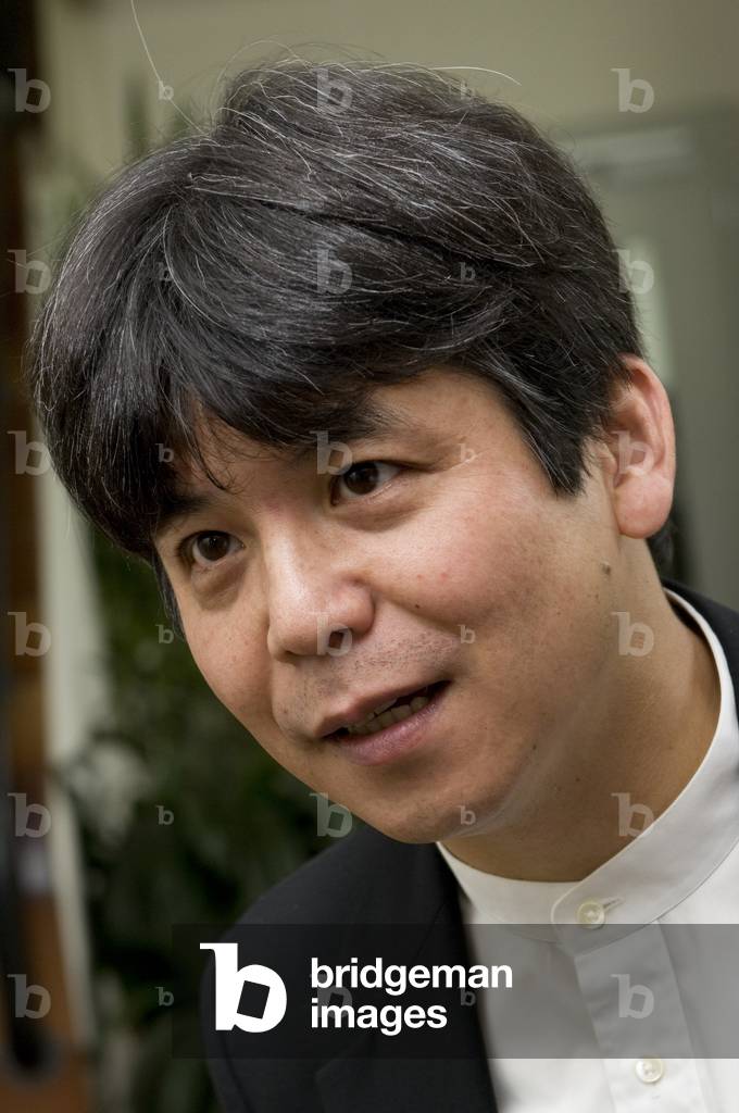 Toshio Hosokawa at the backstage after conducting 'Stundenblumen' at Lucerne 's St