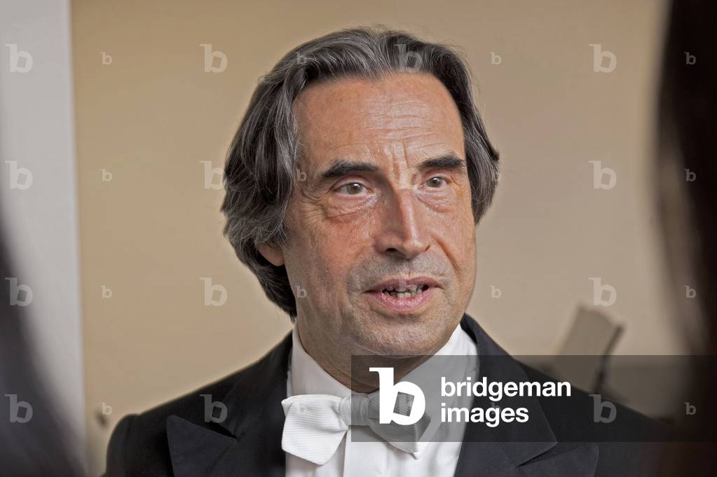 Riccardo Muti backstage at Lucerne Festival