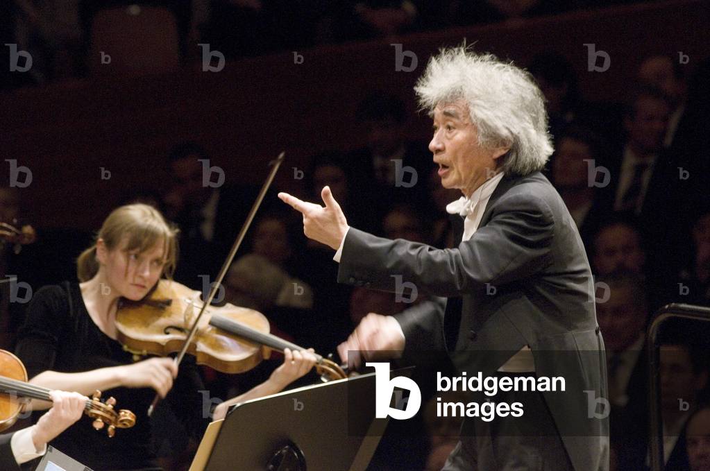 Seiji Ozawa conducting  Berlin Philharmonic Orchestra at Lucerne Festival 2007