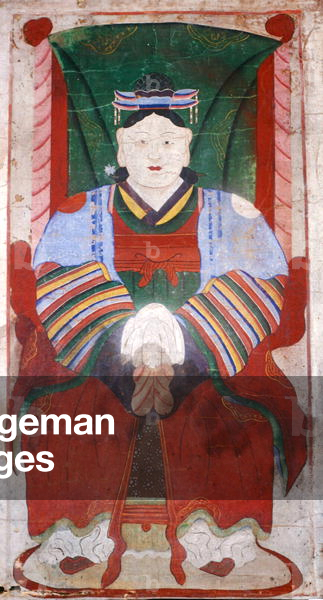 The goddess Dodangsin (natural pigment on paper)